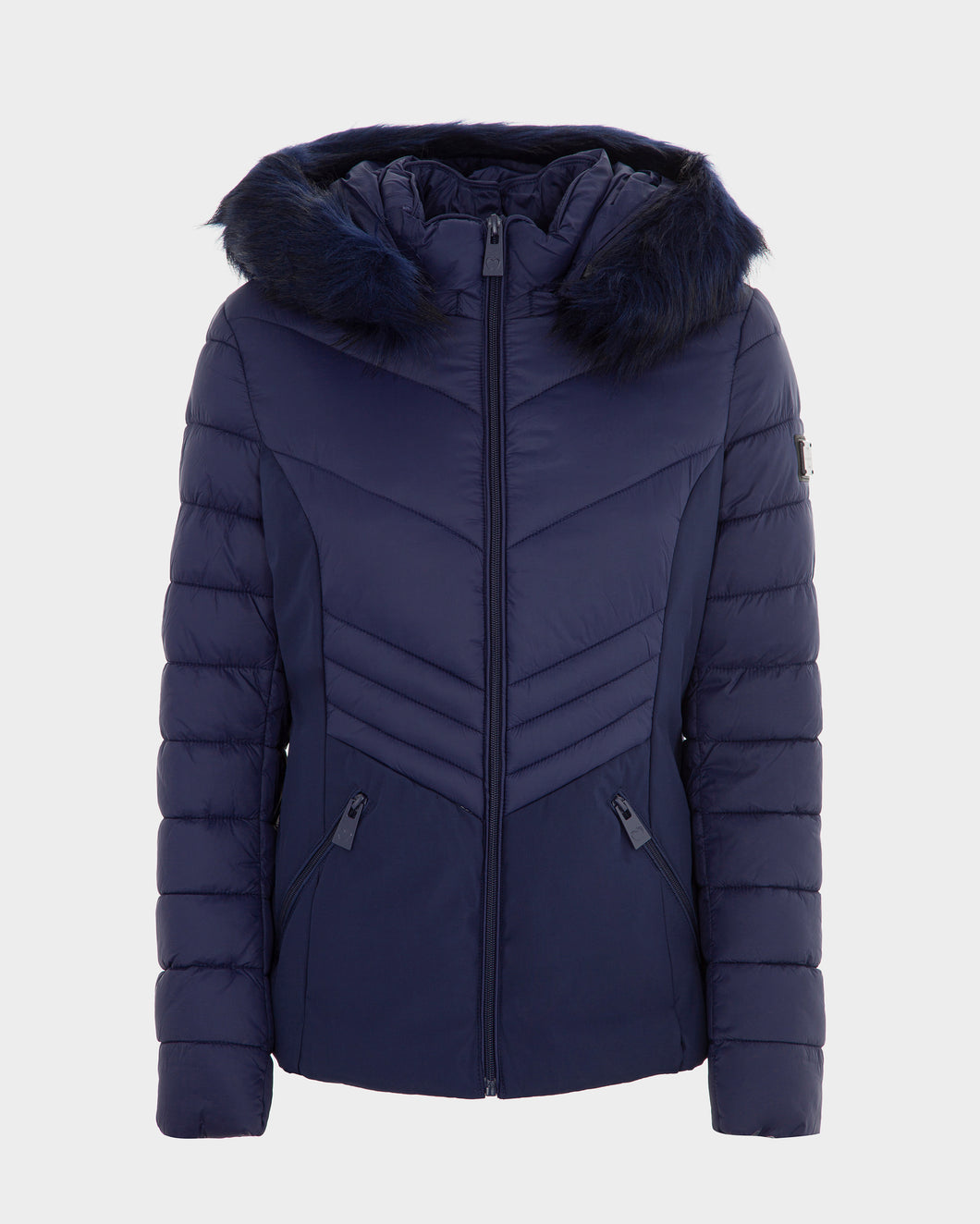 Piumino con cappuccio donna