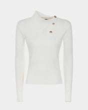 Upload the image to gallery viewer, Maglia maxi collo con bottoni

