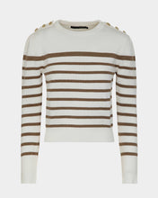 Upload the image to gallery viewer, Maglia a righe lurex donna
