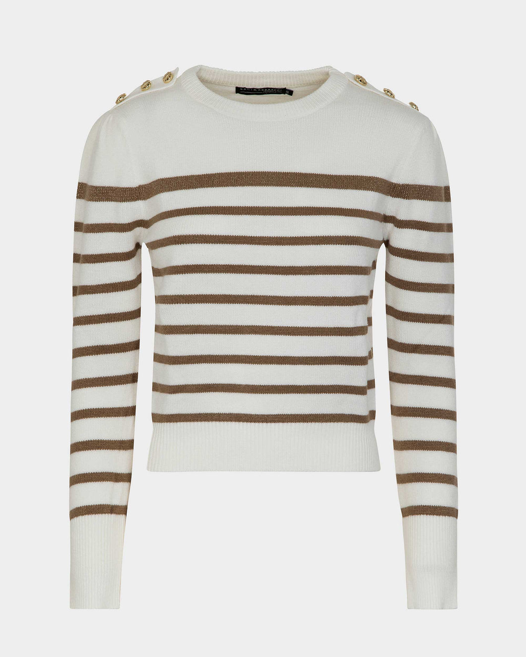 Maglia a righe lurex donna