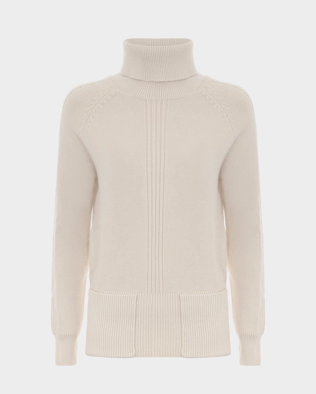 Maglia dolcevita tasche donna