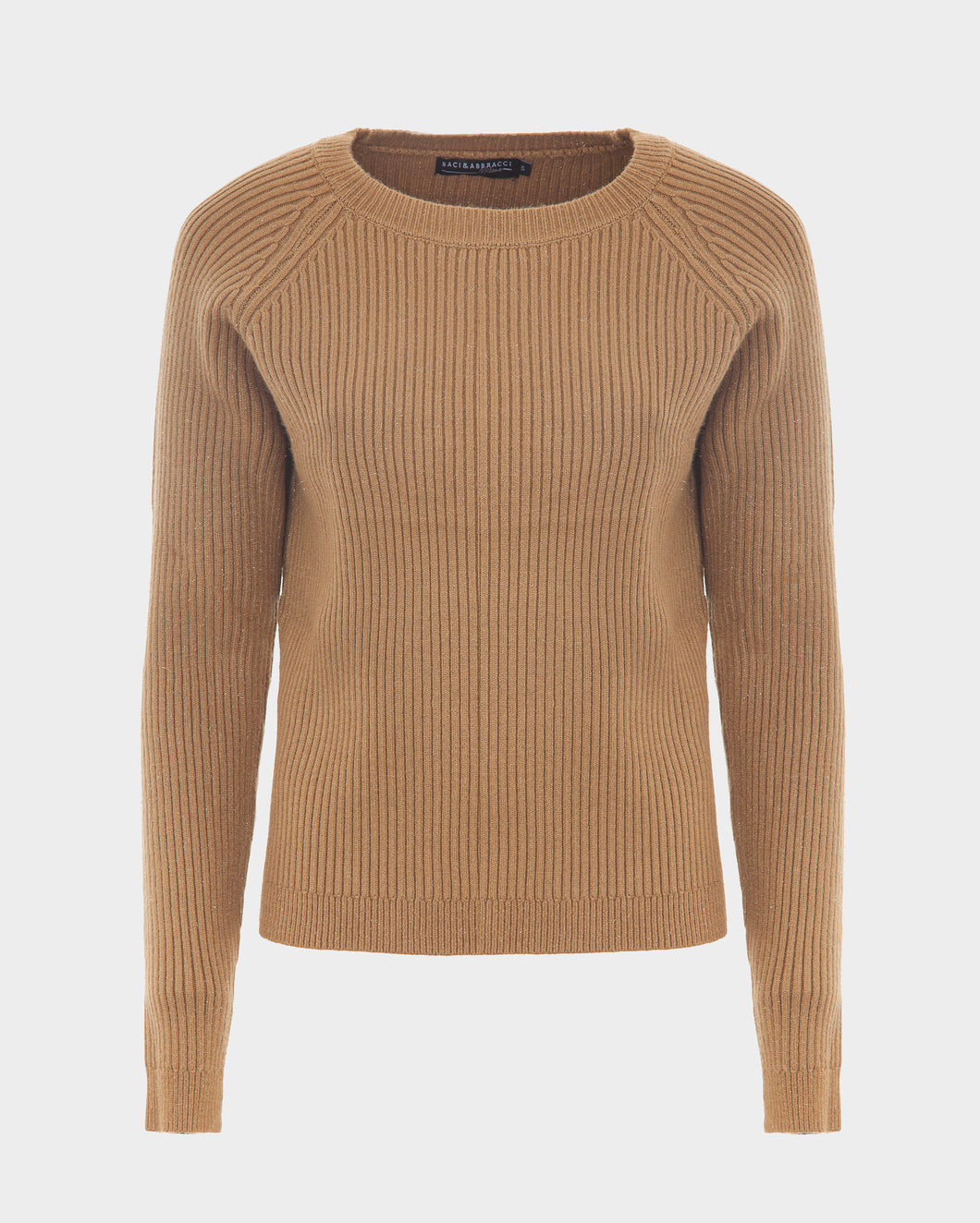 Maglia girocollo costine donna
