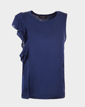 Upload the image to gallery viewer, T-shirt smanicata con volant
