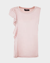 Upload the image to gallery viewer, T-shirt smanicata con volant
