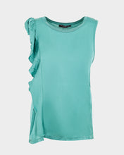 Upload the image to gallery viewer, T-shirt smanicata con volant
