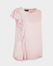 Upload the image to gallery viewer, T-shirt smanicata con volant
