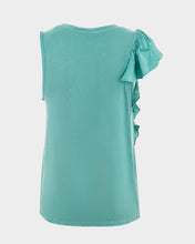Upload the image to gallery viewer, T-shirt smanicata con volant
