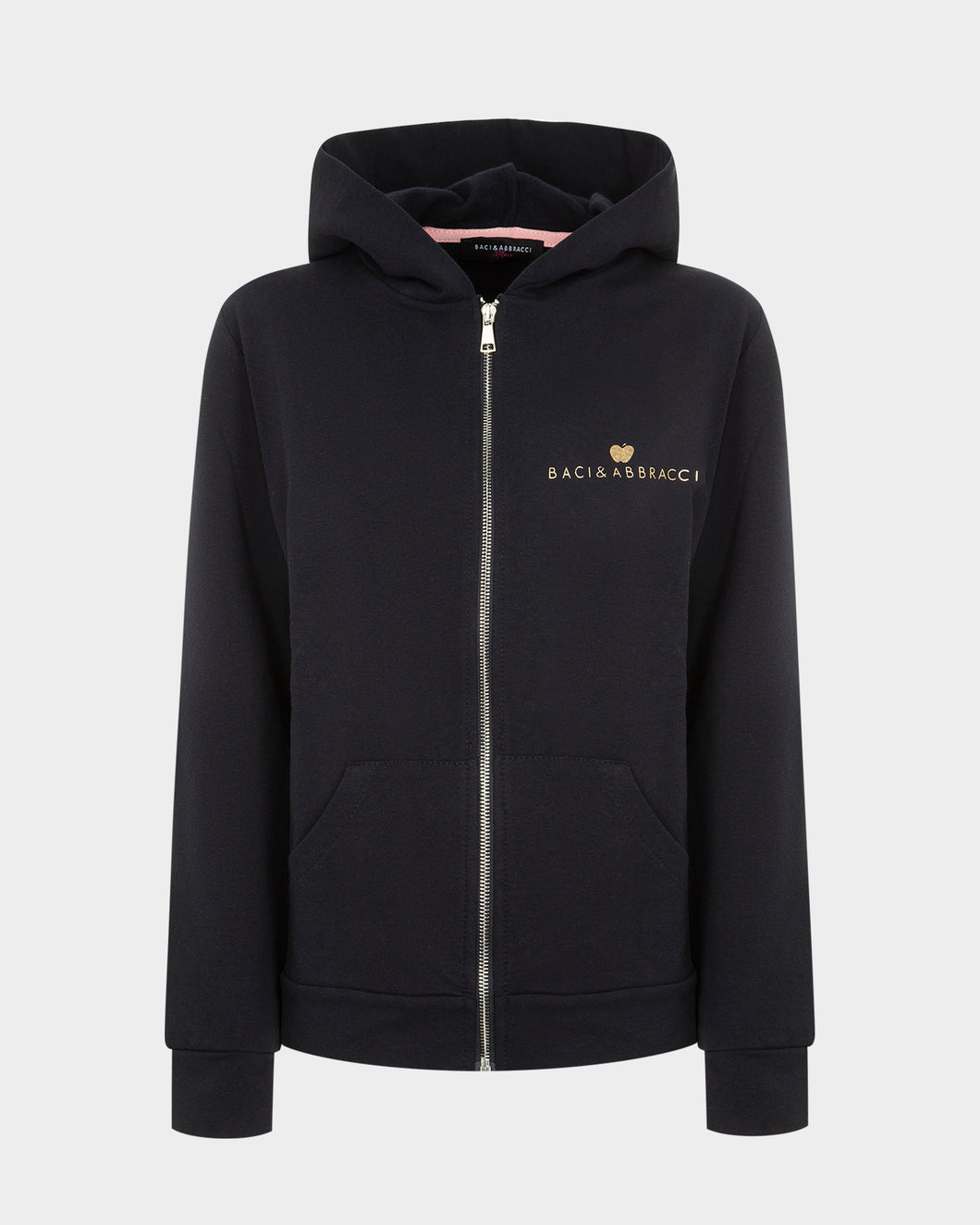 Sweatshirt with zip and hood