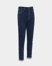 Upload the image to gallery viewer, Denim blu scuro donna
